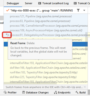 IntelliJ IDEA Reset frame
